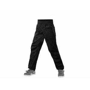 Unuo, Dětské softshellové kalhoty s fleecem Cool, Černá Velikost: 98/104 dětské kalhoty