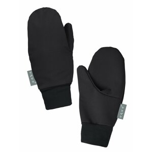 Unuo, Dětské softshellové rukavice s fleecem Tap, Černá Velikost: M
