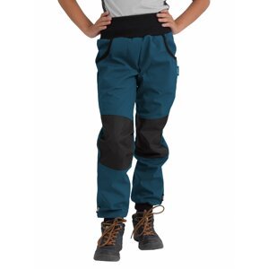Unuo, Dětské softshellové kalhoty s fleecem Street Strong, Kobaltová Velikost: 104/110
