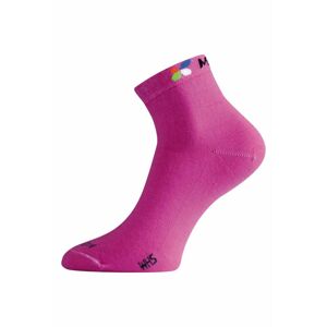 Lasting WHS 498 růžová merino ponožka Velikost: (38-41) M ponožky