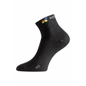 Lasting WHS 988 černé ponožky z merino vlny Velikost: (38-41) M ponožky