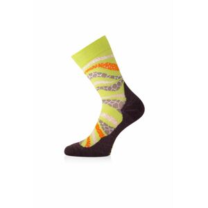 Lasting merino ponožky WLF zelené Velikost: (42-45) L