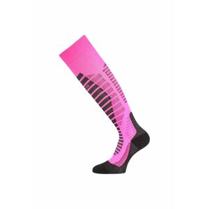 Lasting WRO 409 růžové lyžařské podkolenky Velikost: (34-37) S ponožky