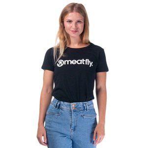 Dámské tričko meatfly mf logo černá xs