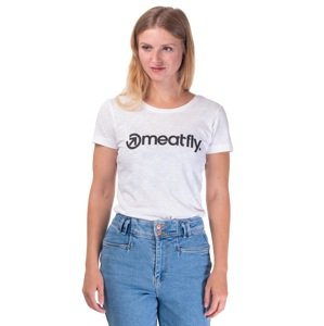 Dámské tričko meatfly mf logo bílá xl