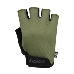 Pánské cyklistické rukavice silvini gaiono zelená/černá xxl