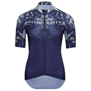 Dámský cyklistický dres silvini mottolina tmavě modrá s