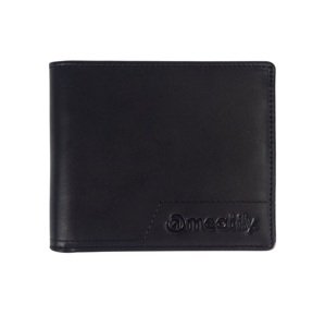 Kožená peněženka meatfly eliot premium černá one size
