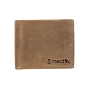 Kožená peněženka meatfly eliot premium hnědá one size