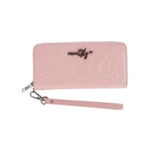 Kožená peněženka meatfly leila premium růžová one size