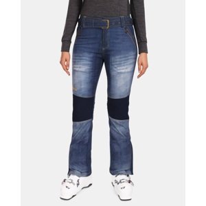 Dámské softshellové lyžařské kalhoty kilpi jeanso-w tmavě modrá 38s