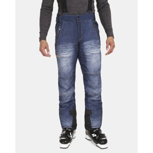 Pánské softshellové lyžařské kalhoty kilpi jeanso-m tmavě modrá l