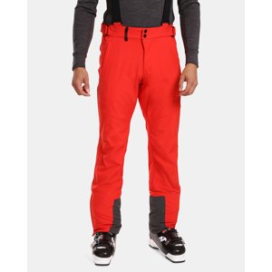 Pánské softshellové lyžařské kalhoty kilpi rhea-m červená xls