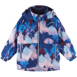 Dětská zimní bunda reima muonio tmavě modrá/růžová 140