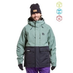 Pánská snb & ski bunda meatfly vertigo černá/zelená s