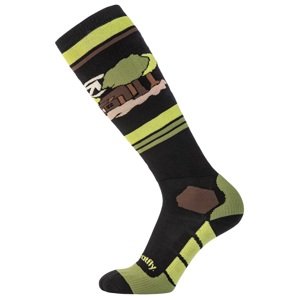 Snb & ski ponožky meatfly leeway černá/žlutá m