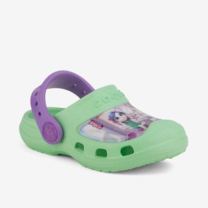 Dětské boty coqui maxi světle zelená/fialová 21-22