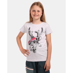 Dívčí bavlněné tričko kilpi malga-jg bílá 122-128