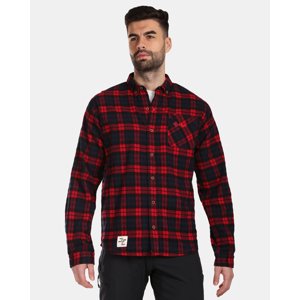 Pánská sportovní flanelová košile kilpi flanny-m červená 5xl