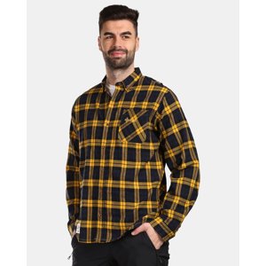 Pánská sportovní flanelová košile kilpi flanny-m žlutá 3xl