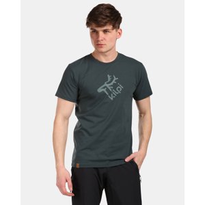 Pánské bavlněné tričko kilpi discover-m tmavě zelená xxl