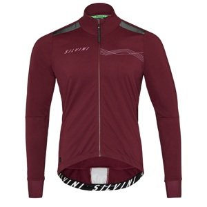 Pánská cyklo bunda silvini ghisallo vínová xl