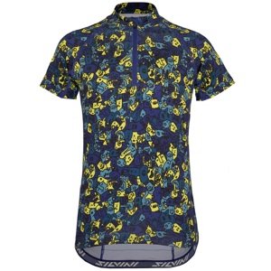 Dětský cyklistický dres silvini scrivia modrá/neonově žlutá 110-116