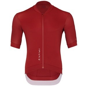 Pánský cyklistický dres silvini trafoi vínová/světle šedá xl