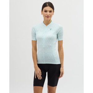 Dámský cyklistický dres silvini catirina bílá/tyrkysová 3xl