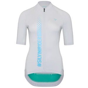 Dámský cyklistický dres silvini mazzana šedá/modrá xxl