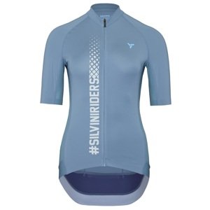 Dámský cyklistický dres silvini mazzana modrá xxl