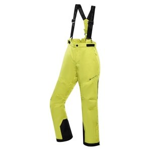 Dětské lyžařské kalhoty s membránou ptx alpine pro osago neonově žlutá 128-134