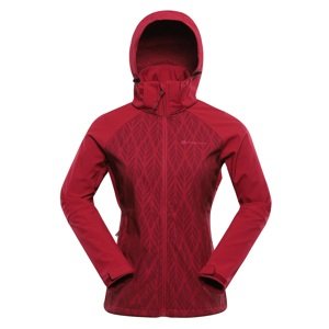 Dámská softshellová bunda s membránou alpine pro hoora růžová / fialová xl