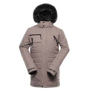 Pánská bunda s membránou ptx alpine pro werd světle šedá 4xl