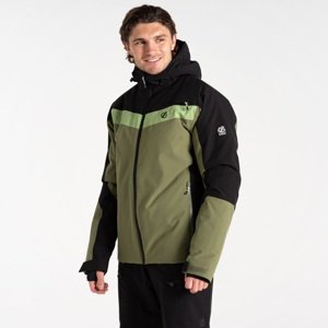 Pánská zimní lyžařská bunda dare2b eagle ii černá/zelená 4xl