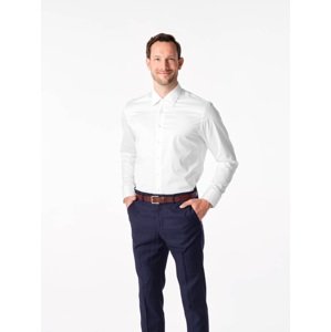 Pánská elegantní košile cityzen achim slim fit bílá 40
