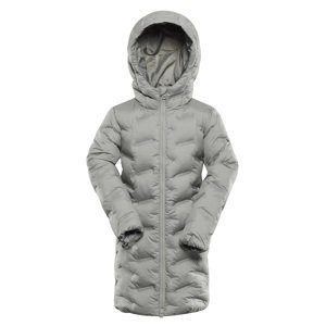 Dětský hi-therm kabát s impregnací alpine pro awedo šedozelená 140-146