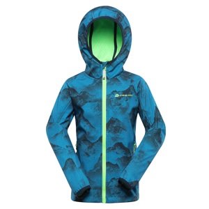 Dětská softshellová bunda s membránou alpine pro ezoro  modrá 140-146