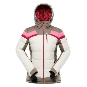 Dámská péřová lyžařská bunda s membránou ptx alpine pro ferera béžová l