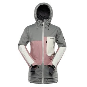 Dámská lyžařská bunda s membránou ptx snow alpine pro garga zelenošedá xl