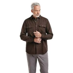 Unisex košile bushman yura hnědá 4xl