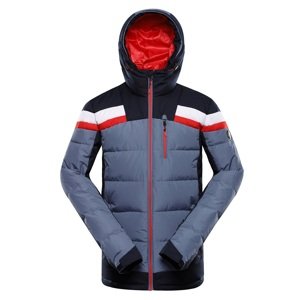 Pánská péřová lyžařská bunda s membránou ptx alpine pro ferer šedá 4xl