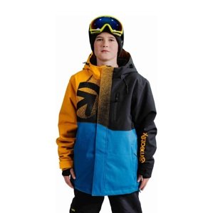 Dětská snb & ski bunda meatfly bangito modrá/žlutá 158