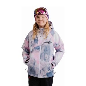 Dětská snb & ski bunda meatfly deliah růžová/šedá 158