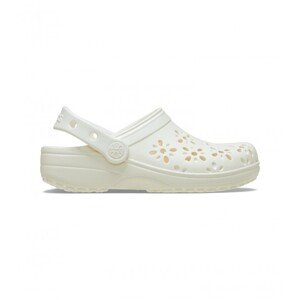 Dámské boty crocs classic floral cut out bílá 39-40