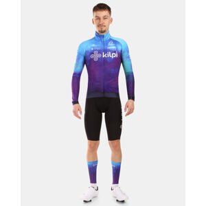 Pánský cyklistický dres s dlouhým rukávem kilpi vulcano-m modrá m