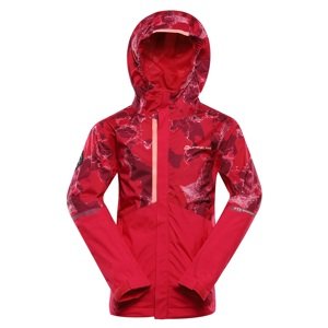 Dětská bunda s ptx membránou alpine pro noremo 2 růžová / fialová 104-110