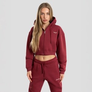 Dámská mikina exalted comfy-nest™ crop vínová xl