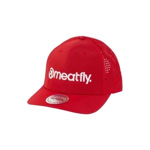 Kšiltovka meatfly perfor cap červená/bílá one size