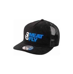 Kšiltovka meatfly shaun trucker černá/modrá one size